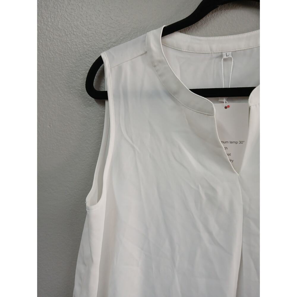Bettsays sleeveless white blouse womens large - Picture 4 of 8